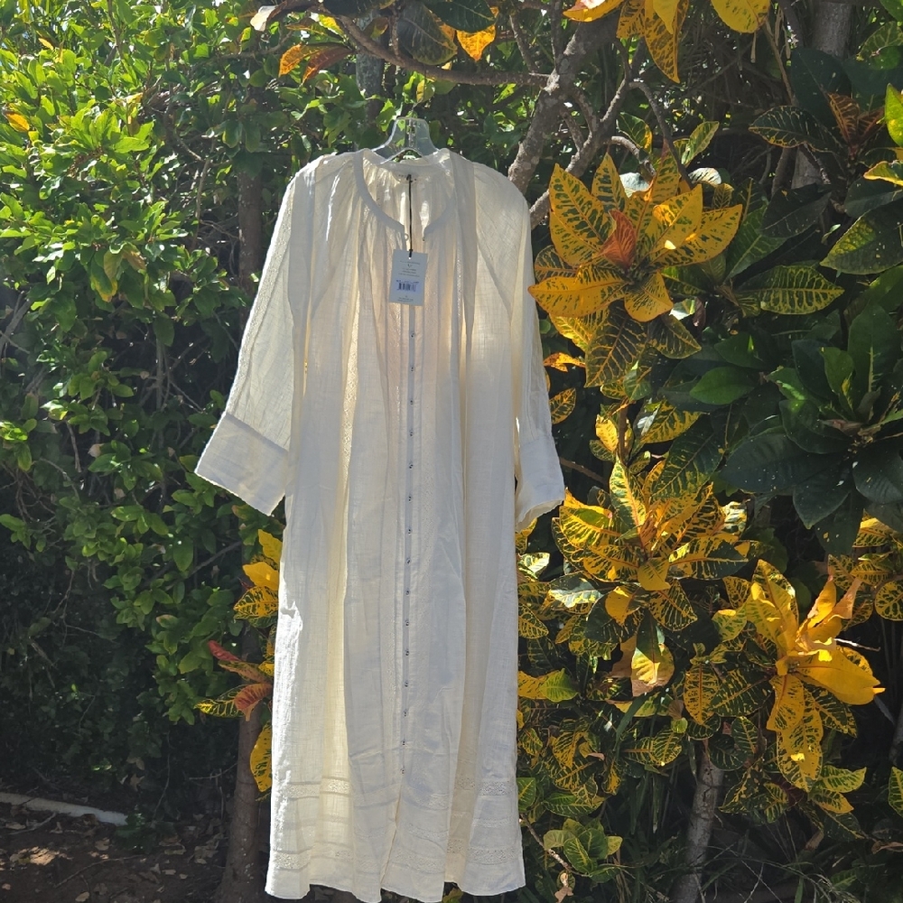 Spell Serendipity Lace Button Through Dress -Jasmine